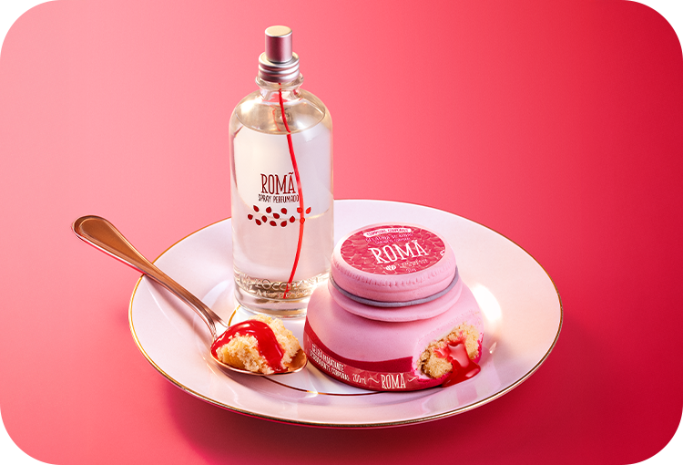 Produtos da linha Romã