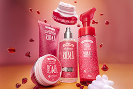Produtos da linha Romã