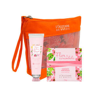 Combo Nécessaire, Sérum de Mãos e Sabonete Perfumado Pomar de Flores