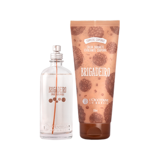 Combo Brigadeiro: Spray Perfumado e Calda Sabonete Esfoliante