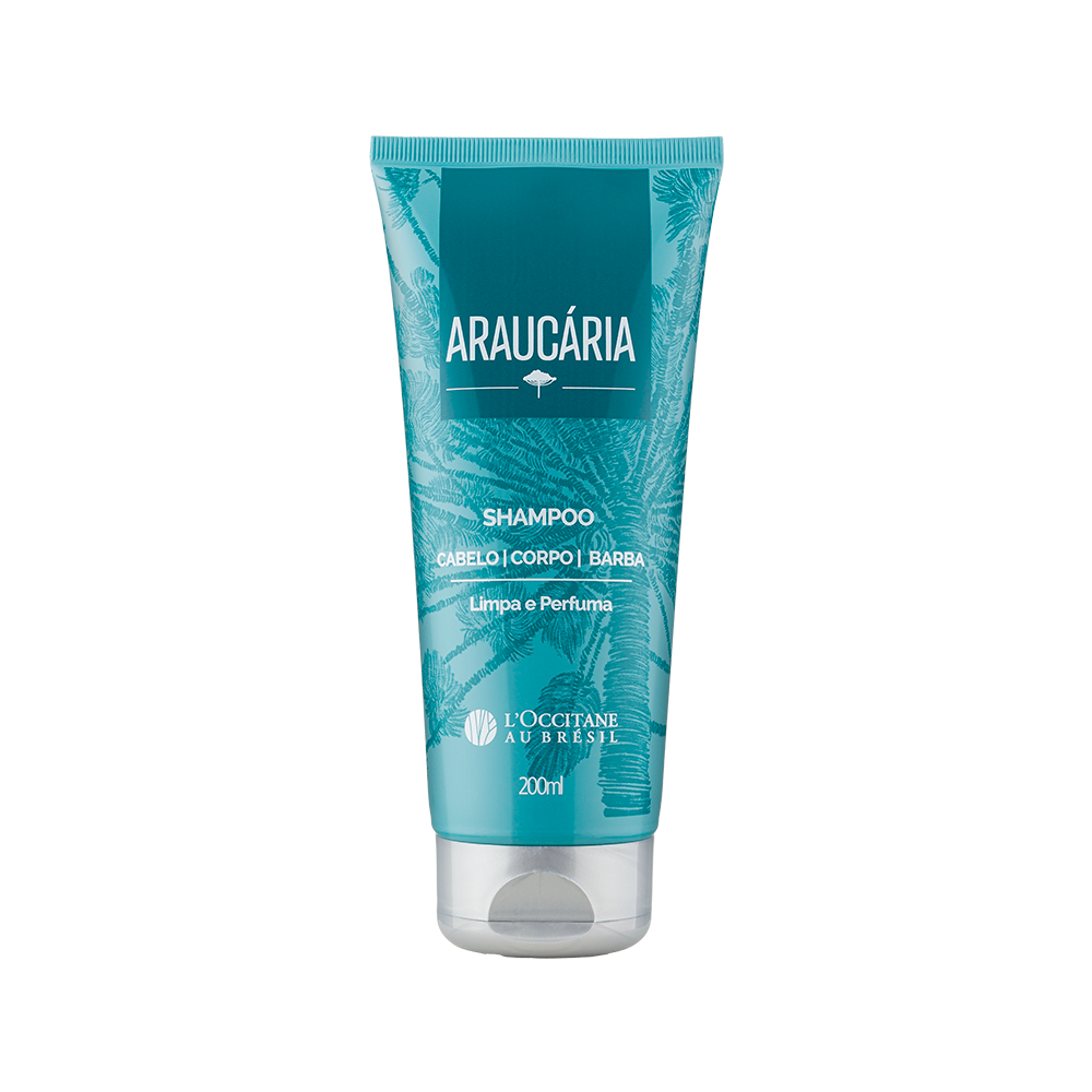 Shampoo Cabelo Corpo Barba Araucária 200ml, ,  large