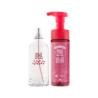 Chantilly de Banho e Spray Perfumado Romã