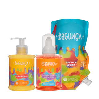 Combo Bagunça: Shampoo, Condicionador e Sabonete