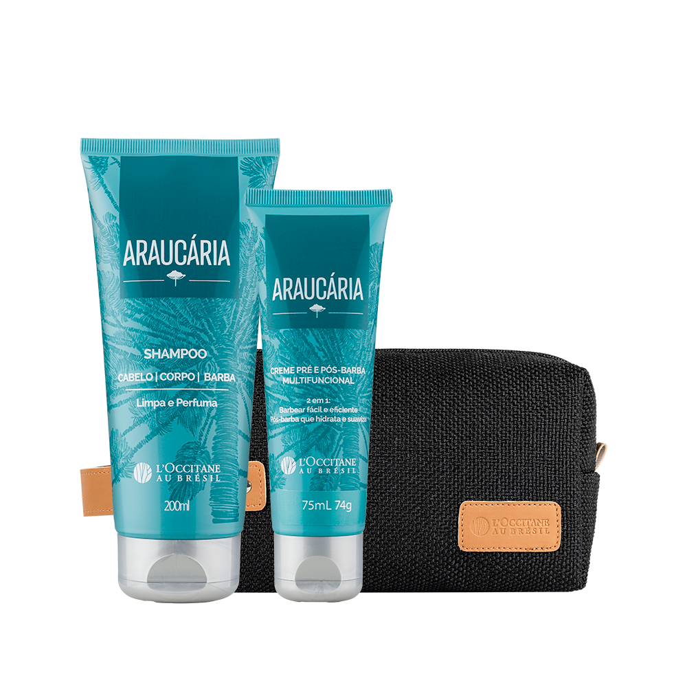 Combo Nécessaire, Shampoo e Creme Barba Araucária, ,  large image number 0