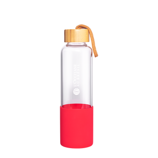 Garrafa Vermelha de Vidro