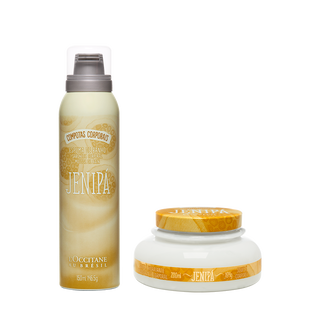 Combo Sensorial Jenipá: Espuma de Banho e Souflé Hidratante