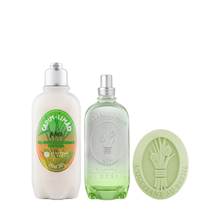 Combo Capim Limão Mate: Sabonete,Loção e Spray Corporal