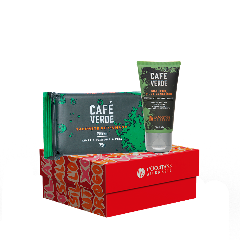 Presente Café Verde: Sabonete Perfumado, Shampoo Multibenefícios e Mini Caixa image number 0