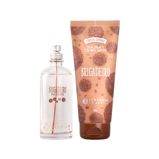 Combo Brigadeiro: Spray Perfumado e Calda Sabonete Esfoliante