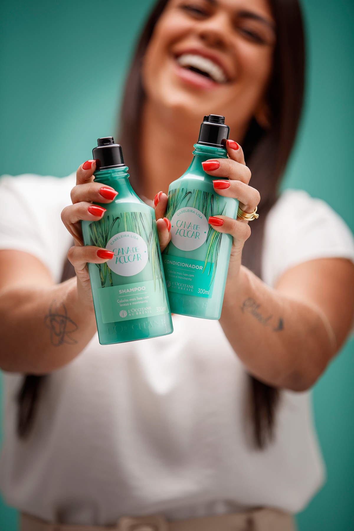 Combo Cabeleira Lisa Cana-de-Açúcar: Shampoo e Condicionador | L