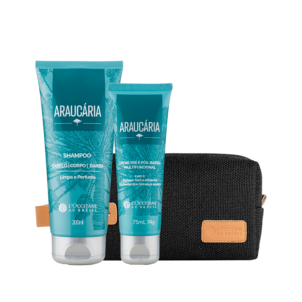 Combo N&eacute;cessaire, Shampoo e Creme Barba Arauc&aacute;ria, ,  large image number 0