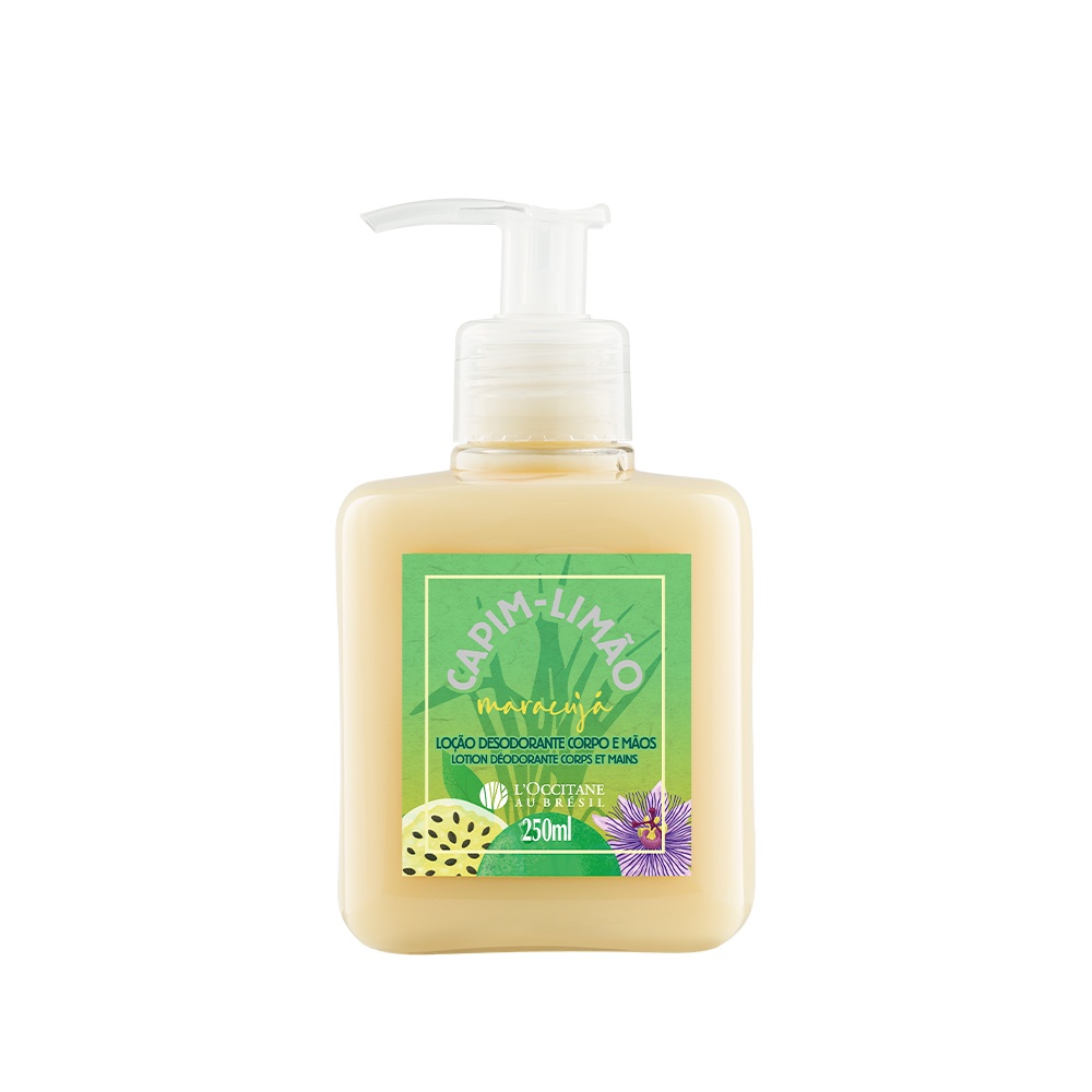 Lo&ccedil;&atilde;o Desodorante Corpo e M&atilde;os Capim-Lim&atilde;o Maracuj&aacute; 250ml, ,  large image number 0