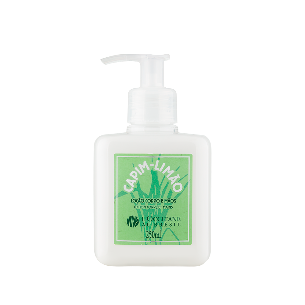 Lo&ccedil;&atilde;o Desodorante Corporal e M&atilde;os Capim-Lim&atilde;o 250ml, ,  large