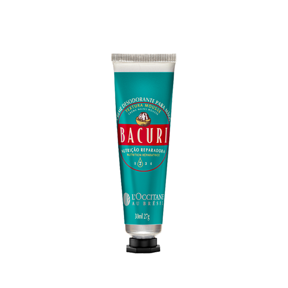 Creme Desodorante de M&atilde;os Textura Mousse Bacuri 30ml, ,  large