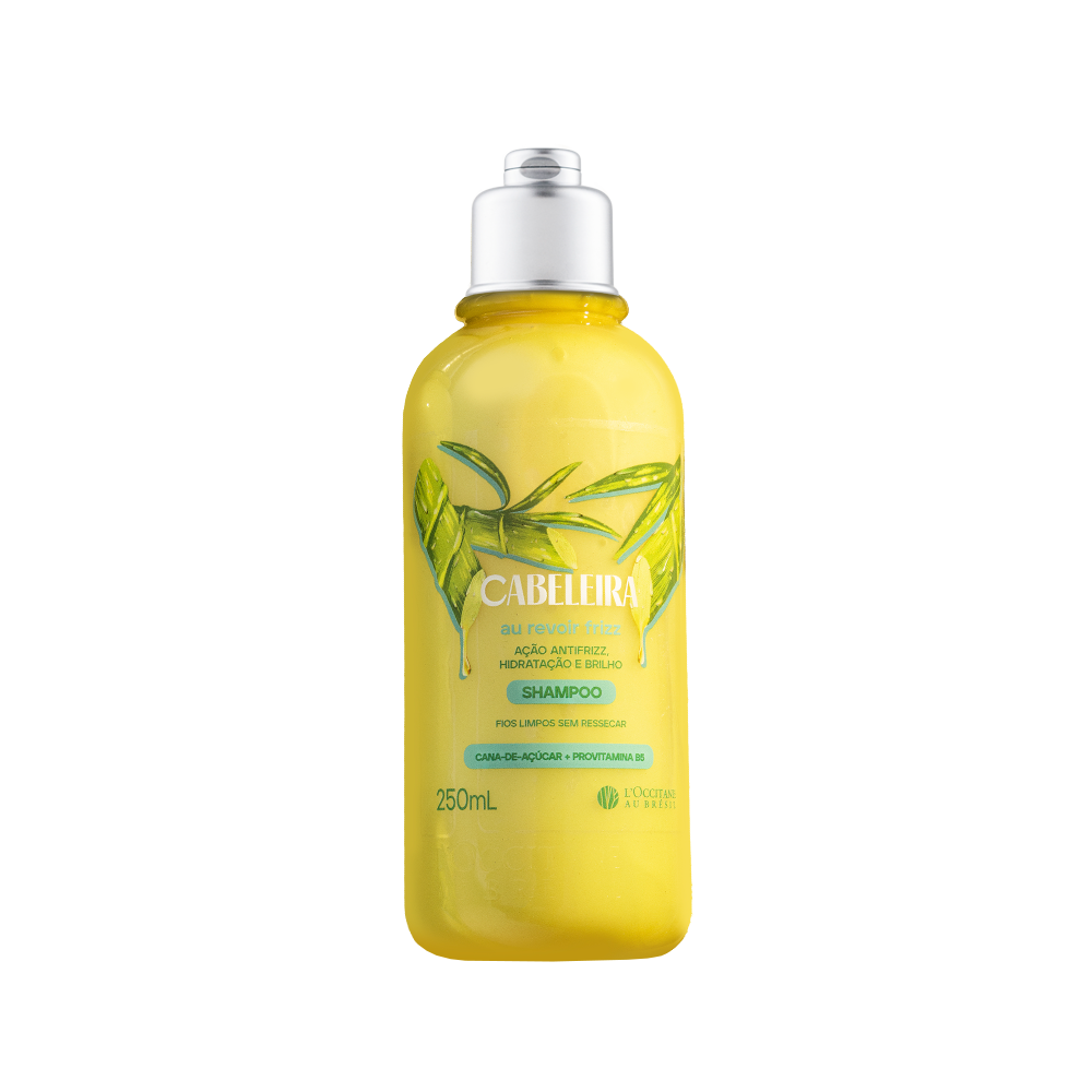 Vista 2 Shampoo Au Revoir Frizz Cabeleira 250mL Loccitane Au Bresil BR Loccitane Au Bresil BR