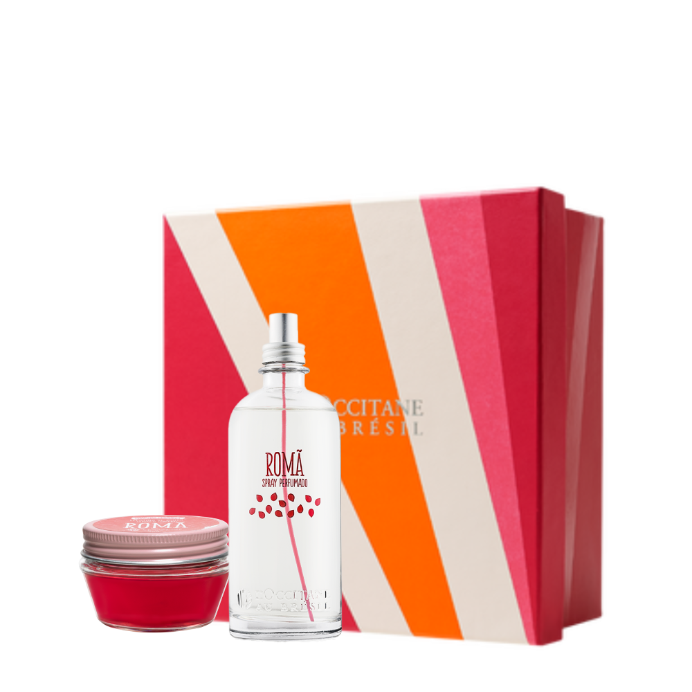 Presente Gelatina de Banho e Spray Perfumado Romã