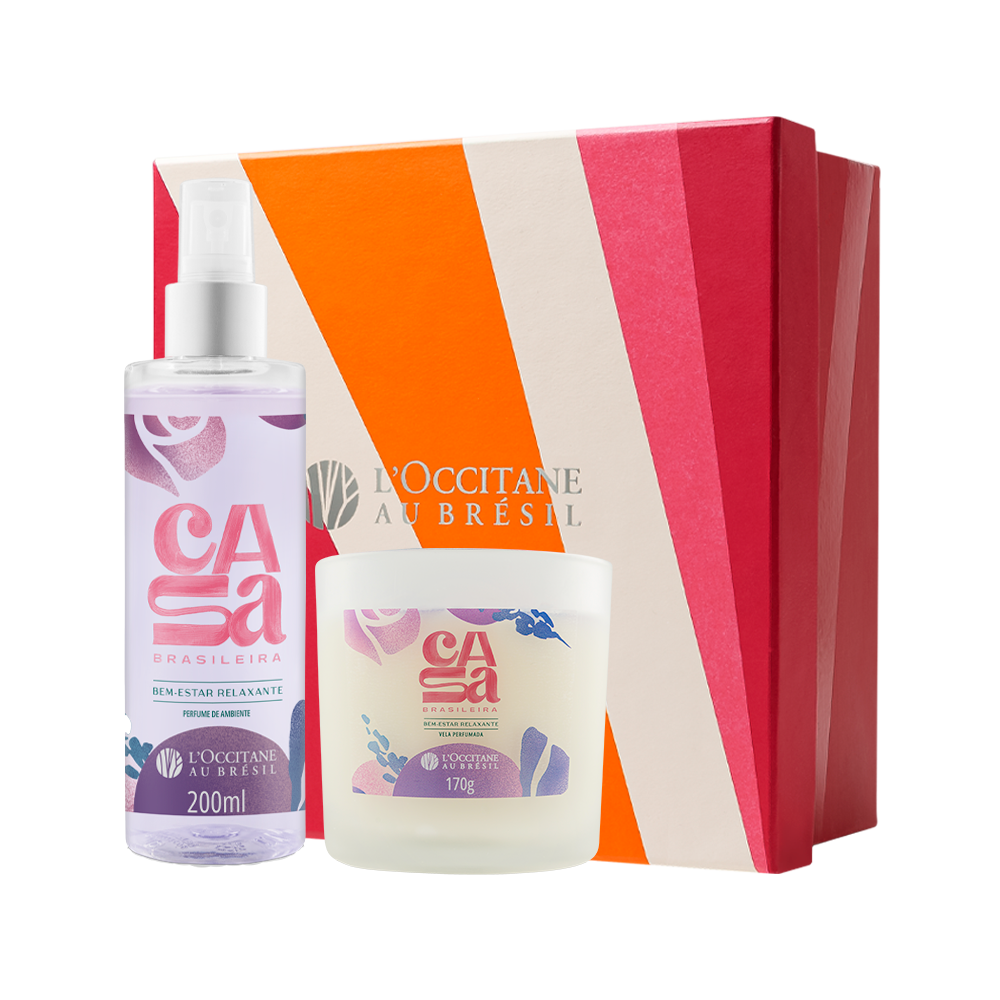 Presente Bem-Estar Relaxante: Perfume de Ambiente e Vela Perfumada