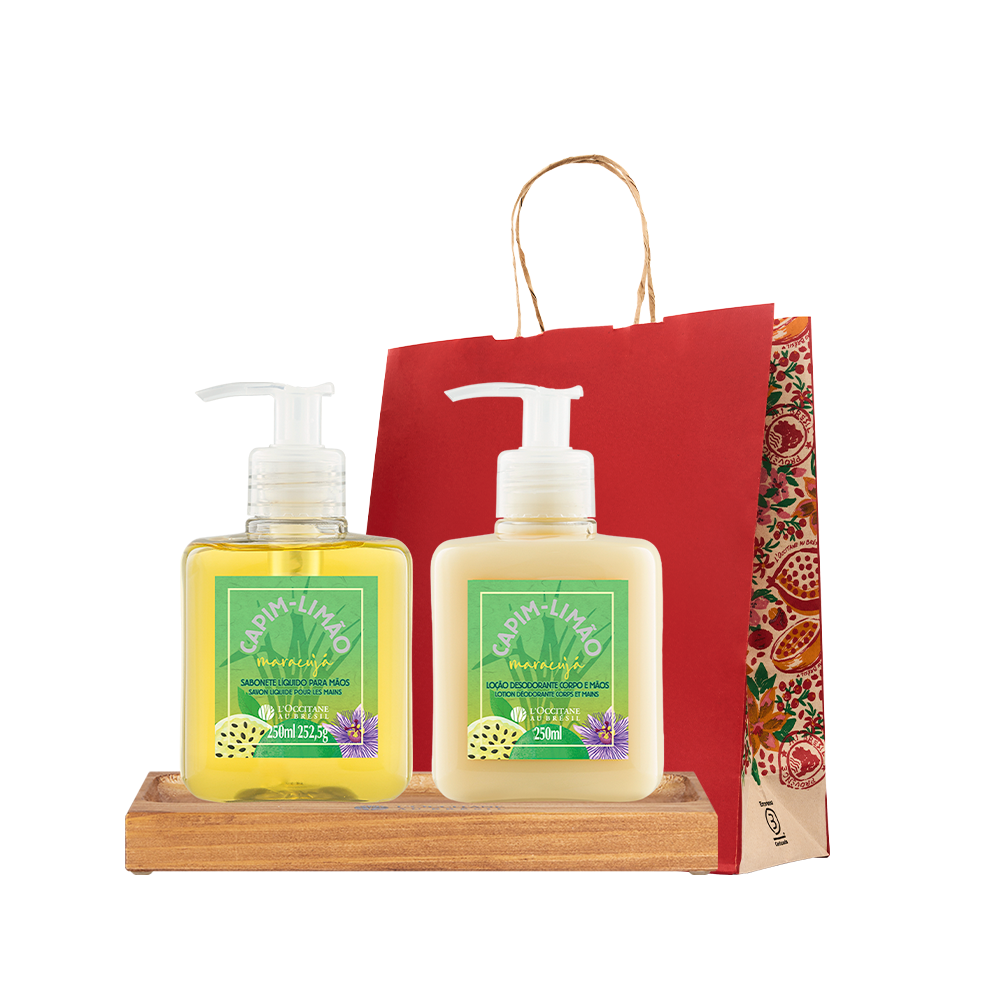 Presente Capim-Limão Maracujá com Suporte Lavabo