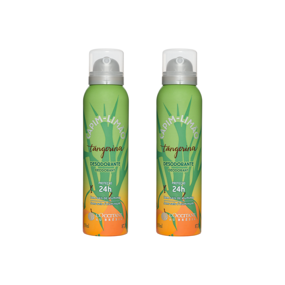 Dupla de Desodorantes Capim-Limão Tangerina 150ml