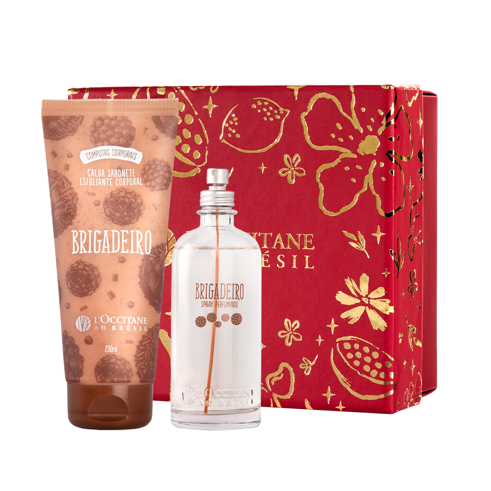 Presente Brigadeiro: Calda Esfoliante e Spray Perfumado