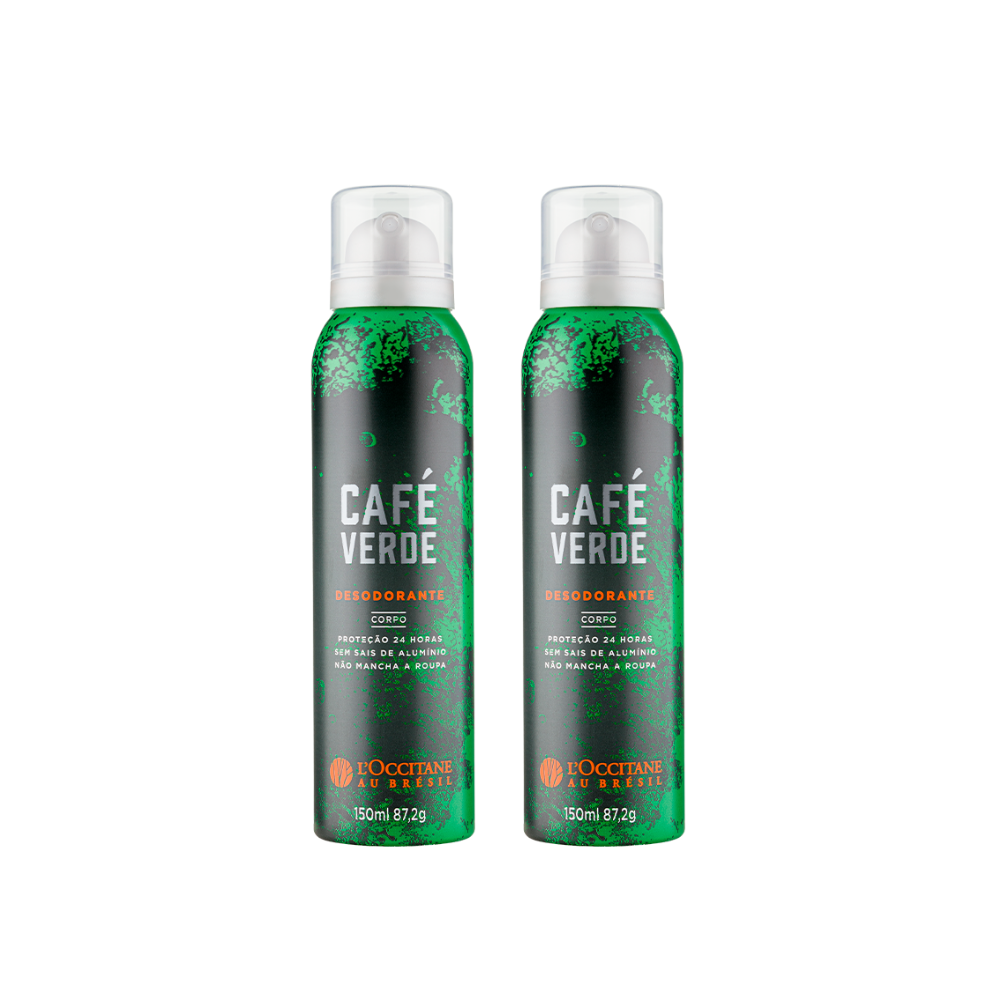 Dois Desodorantes Café Verde 150ml