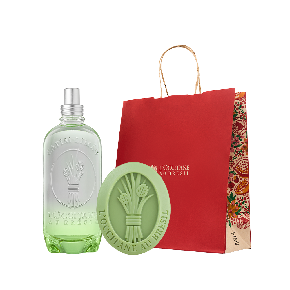 Presente Sabonete e Colônia Capim-Limão Mate