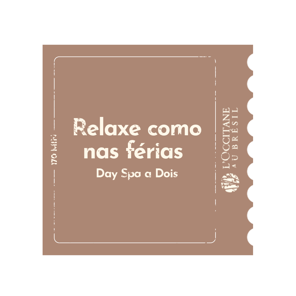 Vista 2 Day Spa a Dois - 170 minutos L'Occitane au Bresil L'Occitane au Bresil