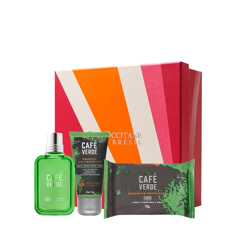 Rotina Viagem Café Verde: Sabonete, Shampoo e Deo Colônia