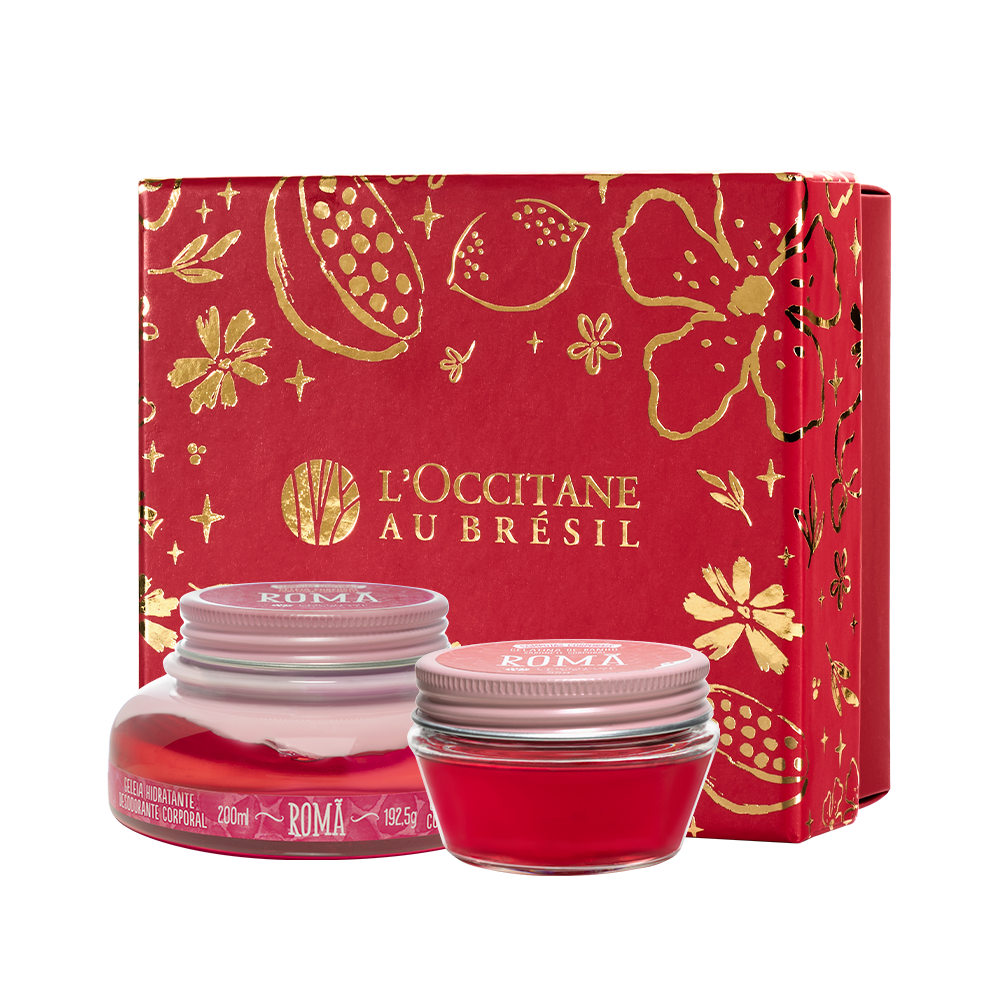 Presente Romã: Gelatina de Banho e Geleia Hidratante Corporal
