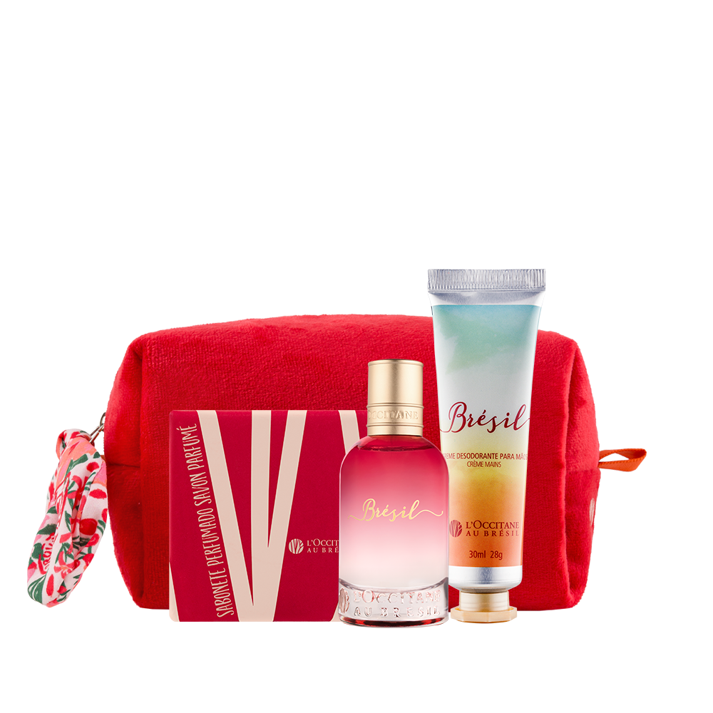 Combo Viagem Brésil: Sabonete, Creme de Mãos e Deo Colônia