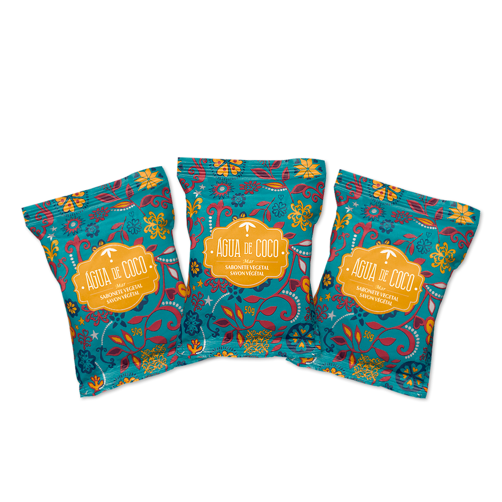 Combo com 3 Sabonetes Água de Coco