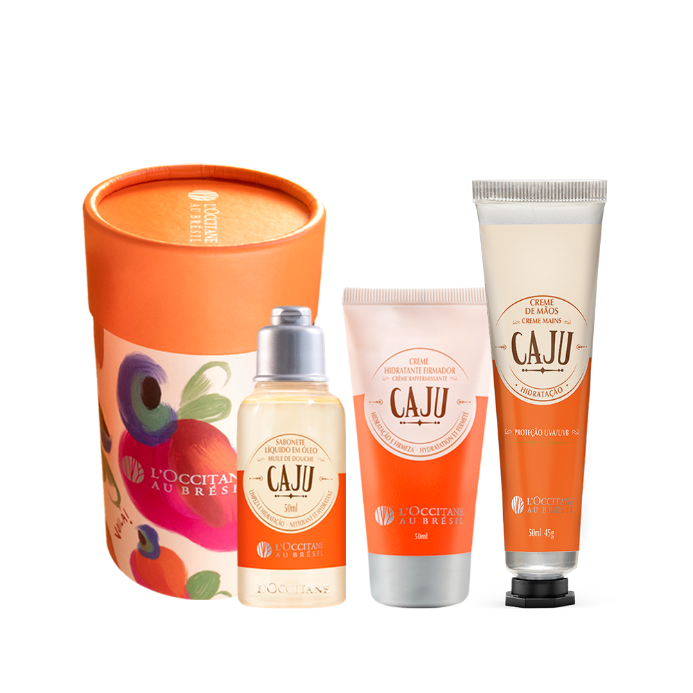 Combo Viagem Caju: Kit Minis e Creme de Mãos
