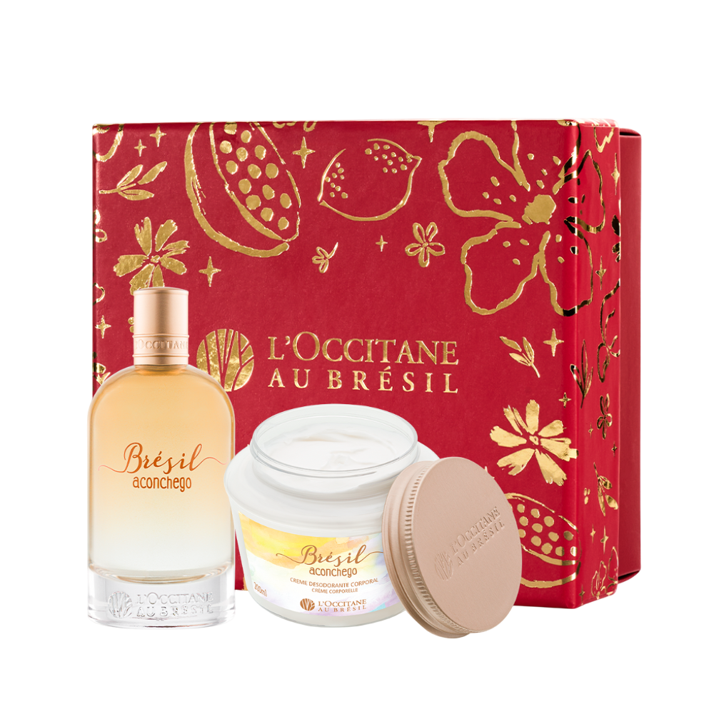 Presente Brésil Aconchego: Creme Corporal e Deo Colônia