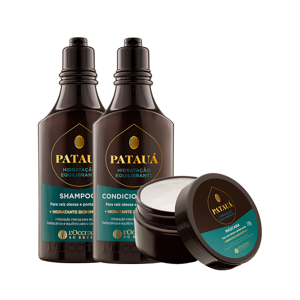 Combo Patauá Hidratação: Shampoo, Condicionador e Máscara