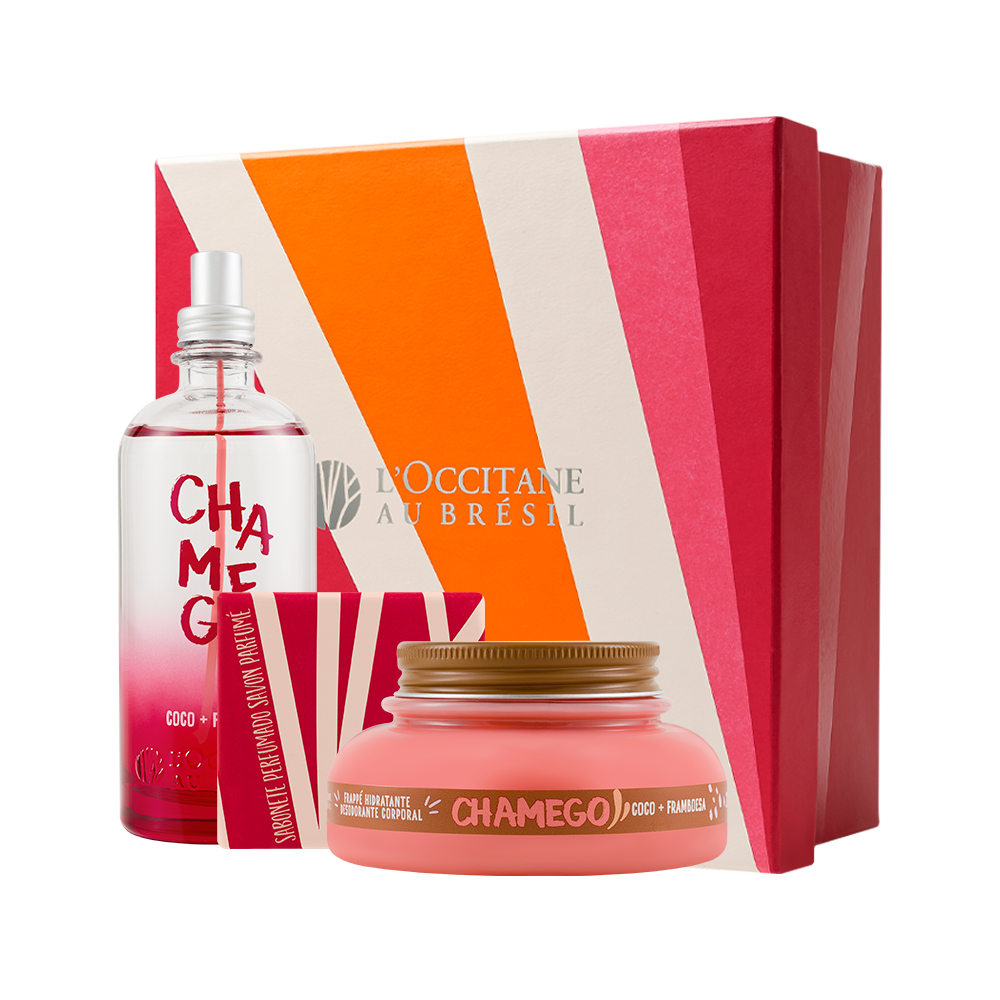 Presente Chamego: Sabonete, Frappé Hidratante e Mist Perfumado