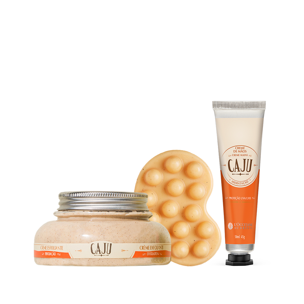 Cuidado de Caju com Esfoliação e Hidratação