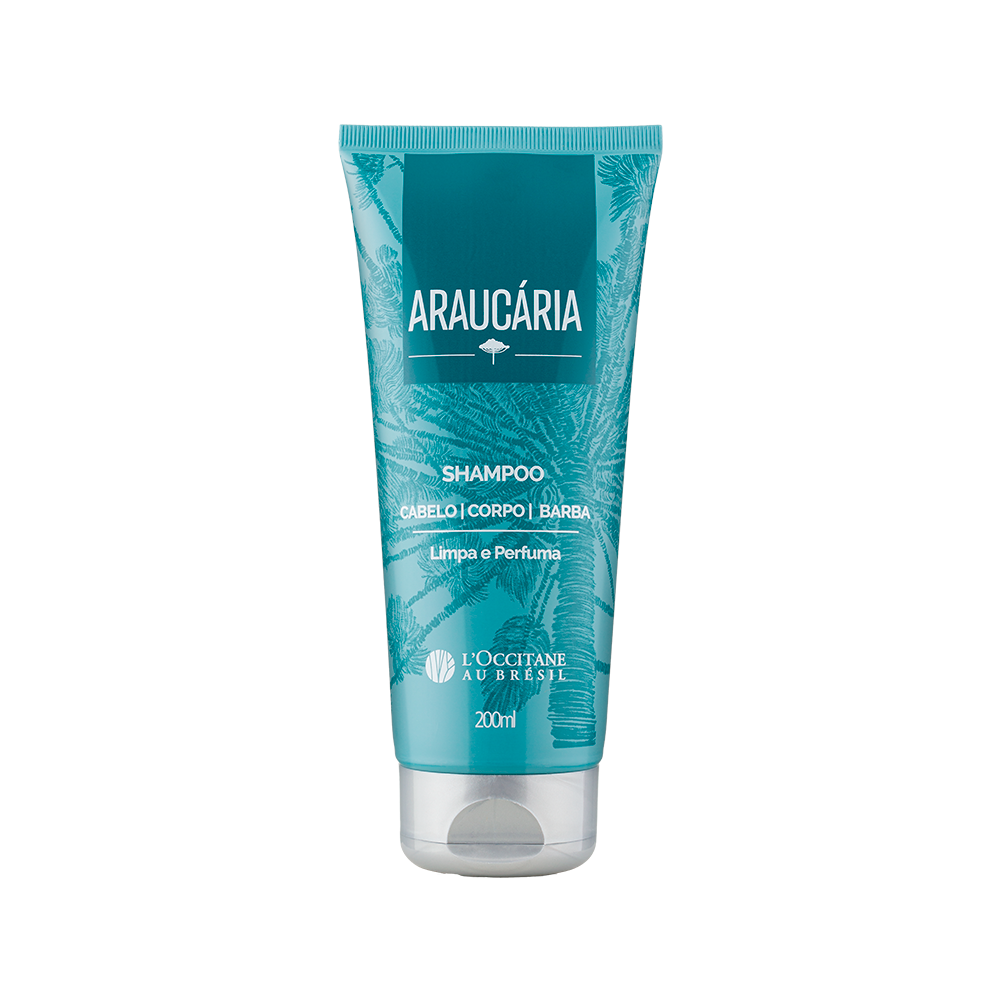 Shampoo Cabelo Corpo Barba Araucária 200ml
