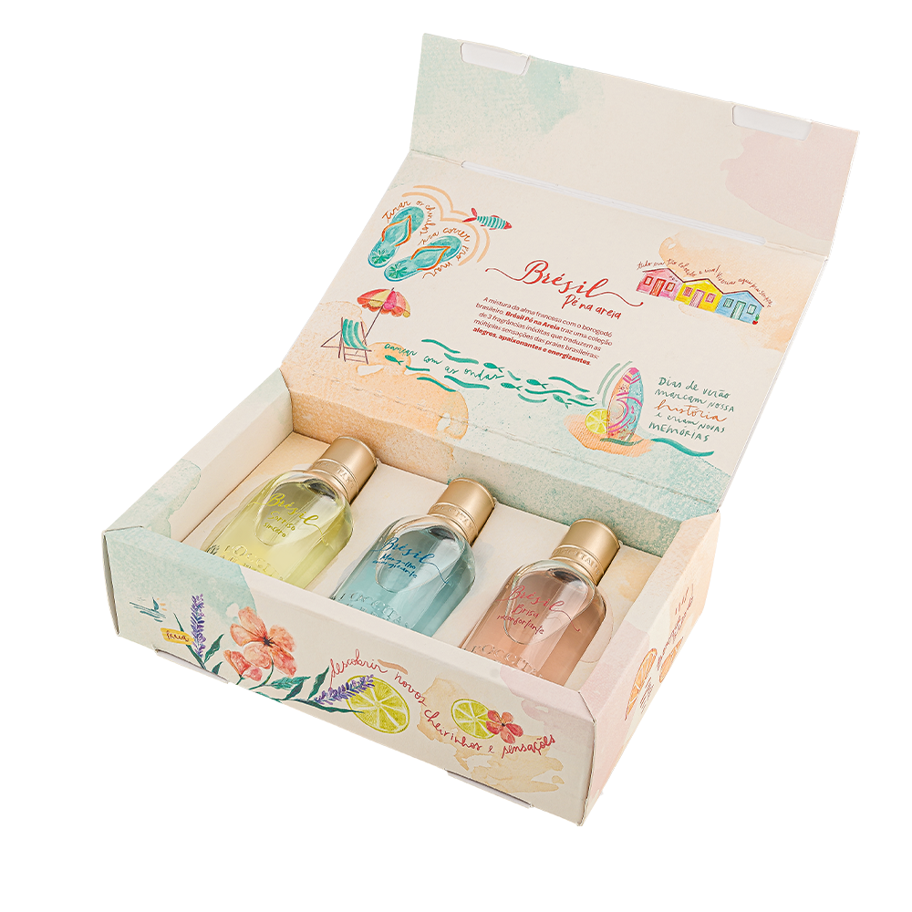 Kit Brésil Pé na Areia Edt – 3un x 30ml