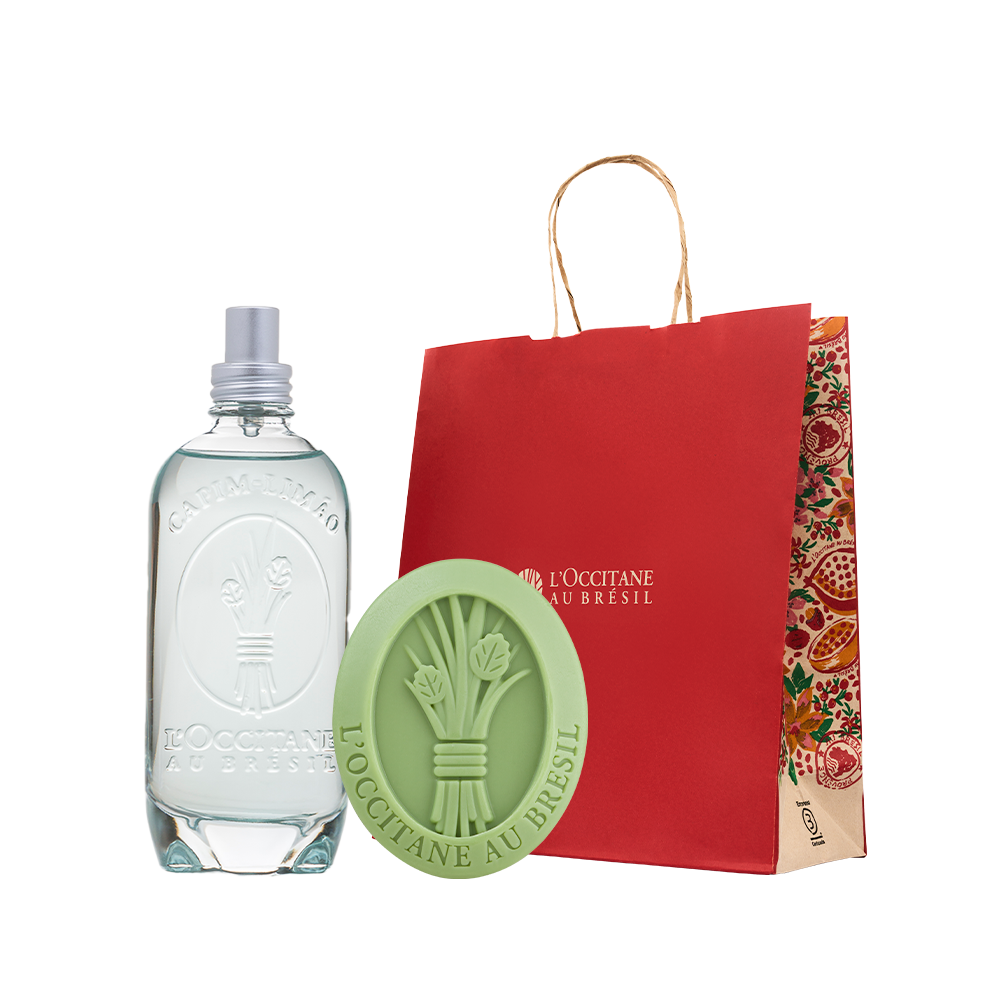 Presente Sabonete e Colônia Capim-Limão