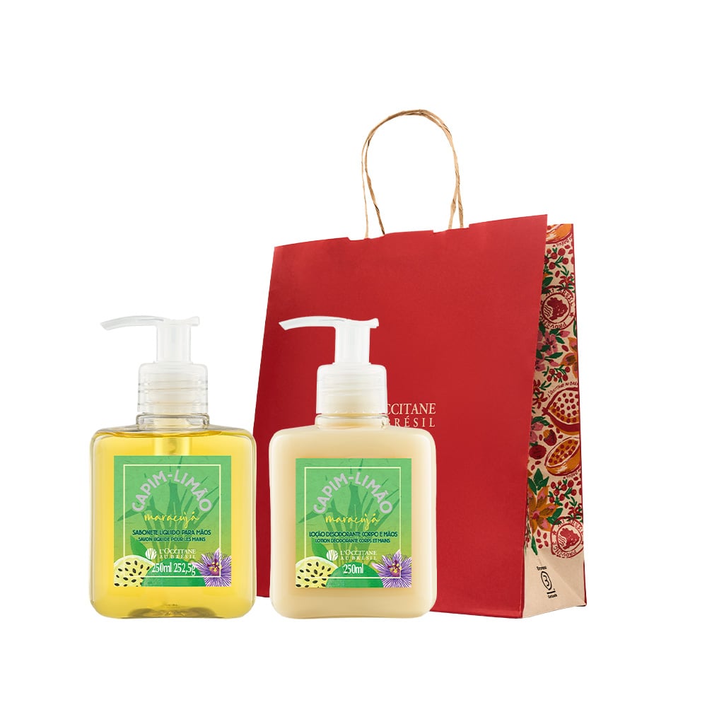 Presente Sabonete e Loção Capim-Limão Maracujá
