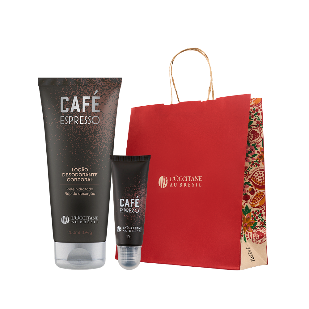 Presente Loção e Fragrância em Gel Café Expresso