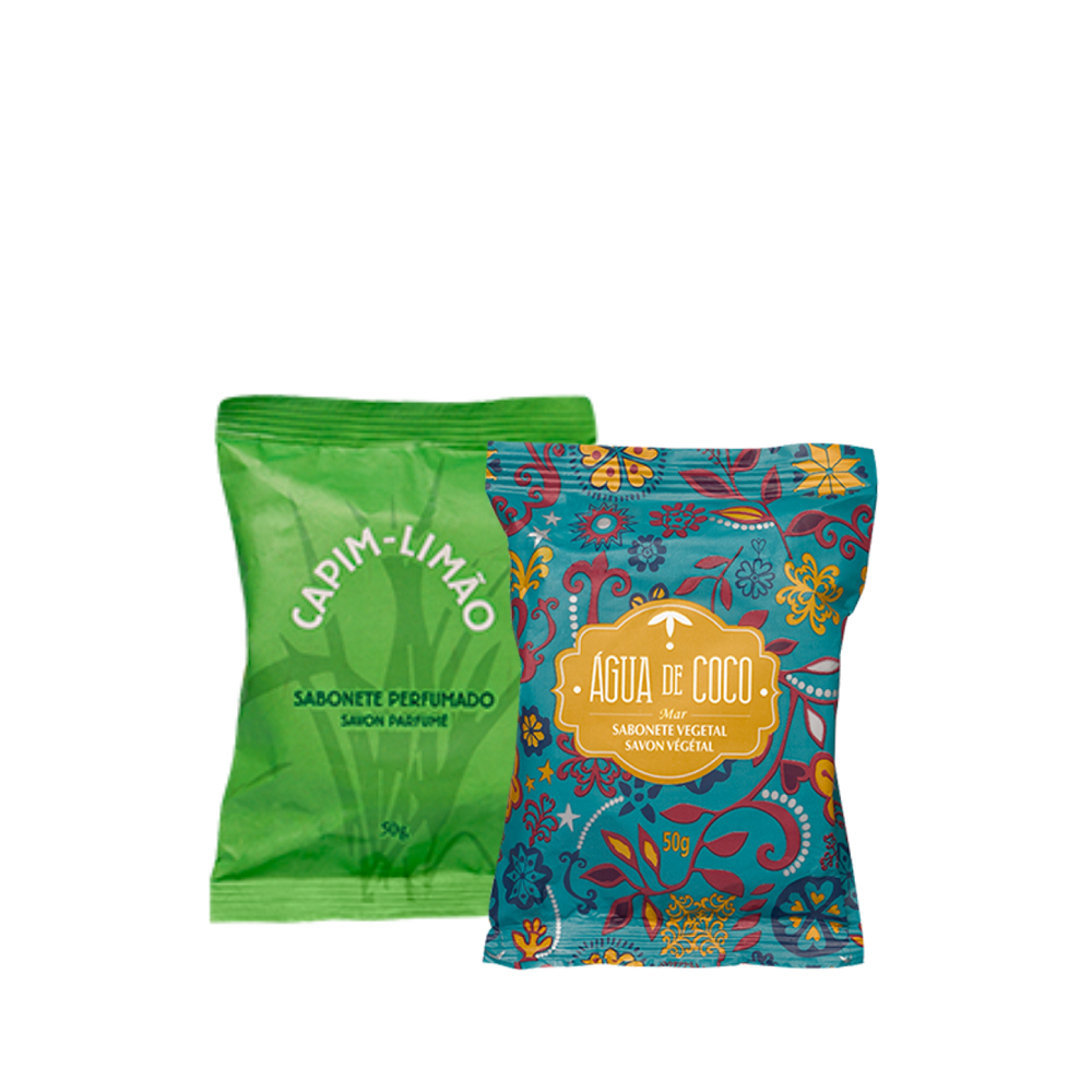 Combo Sabonetes Água de Coco e Capim Limão