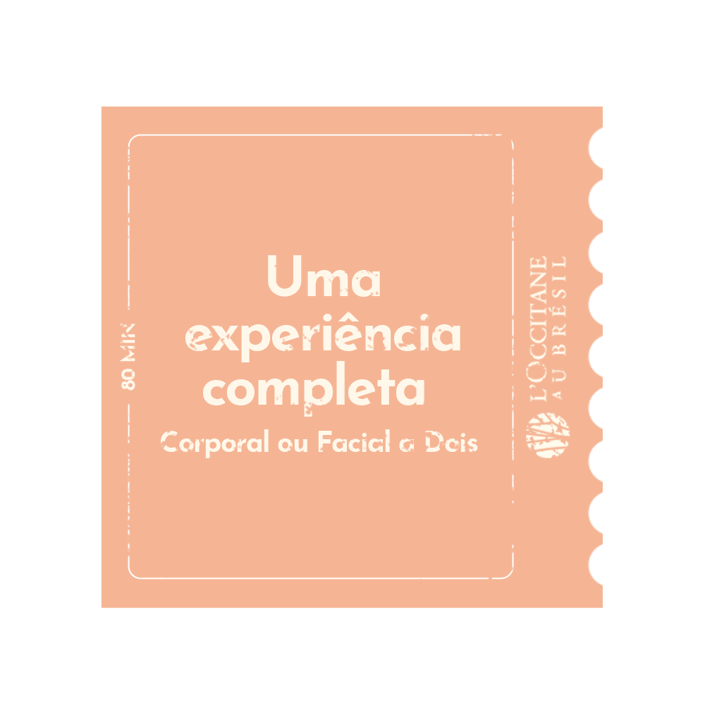 Tratamento a Dois 80 minutos + Adicional Esfoliação Caju