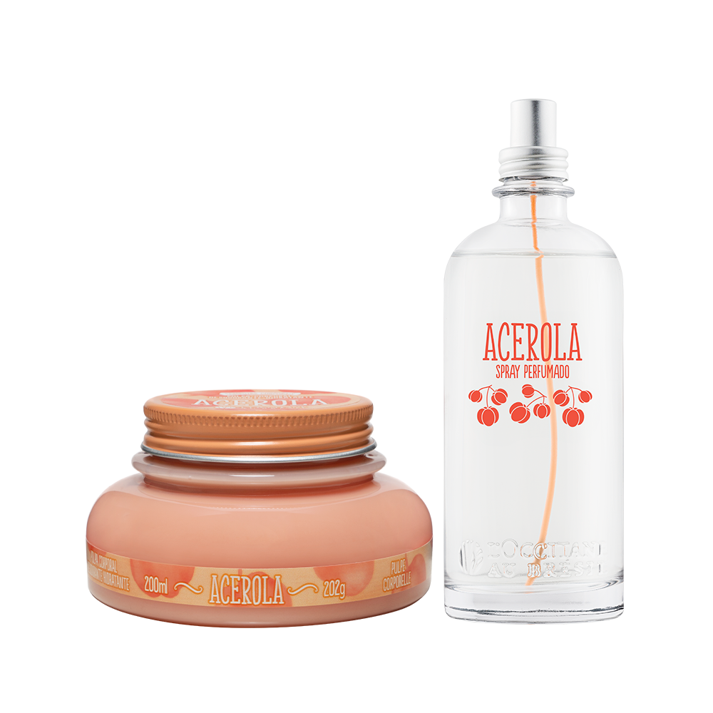 Duo Hidratação e Spray Perfumado Acerola