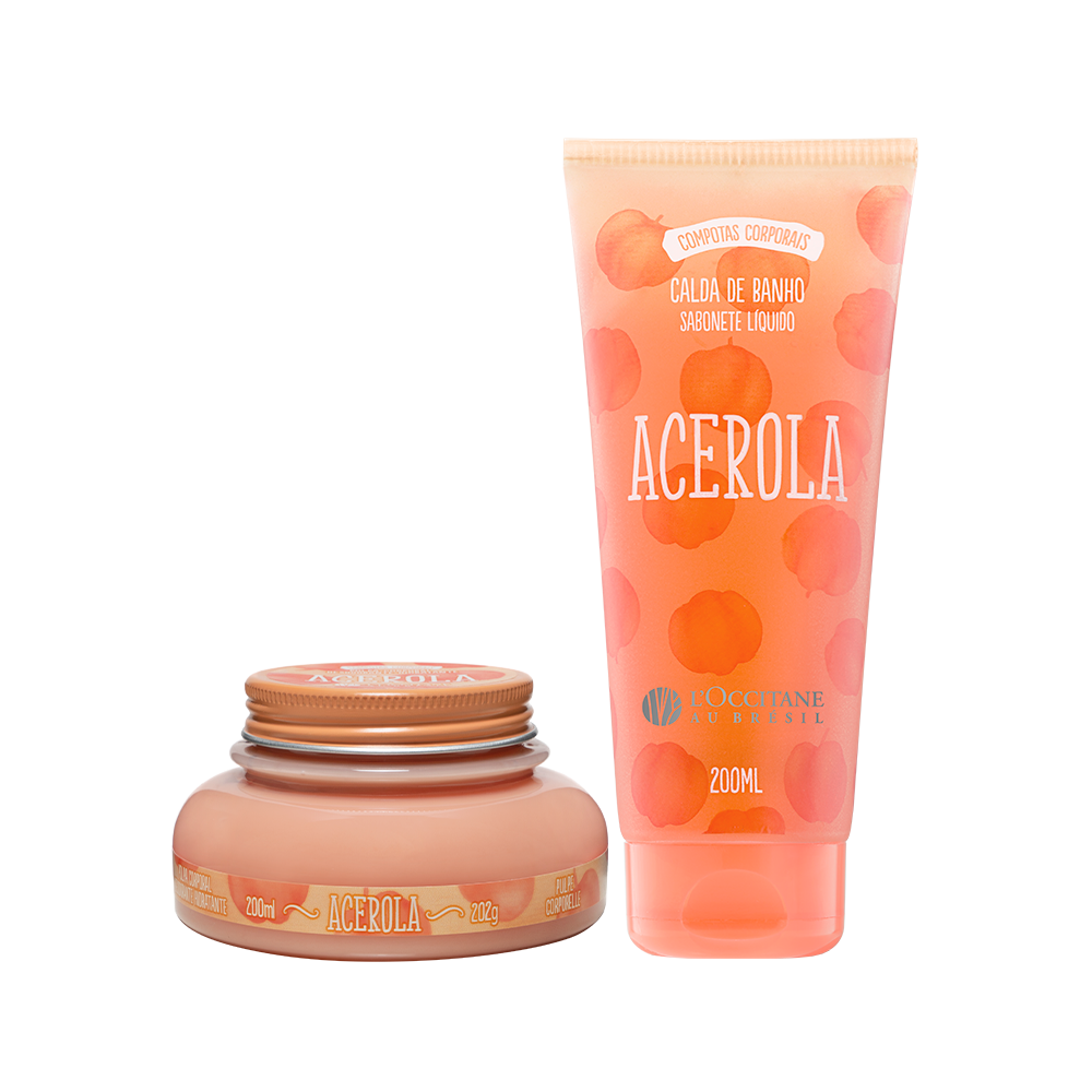 Combo Calda de Banho e Hidratante Acerola