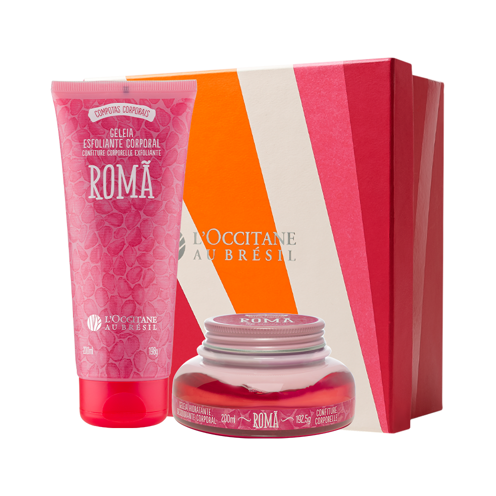 Presente Cuidados Romã: Geleia Esfoliante e Geleia Hidratante