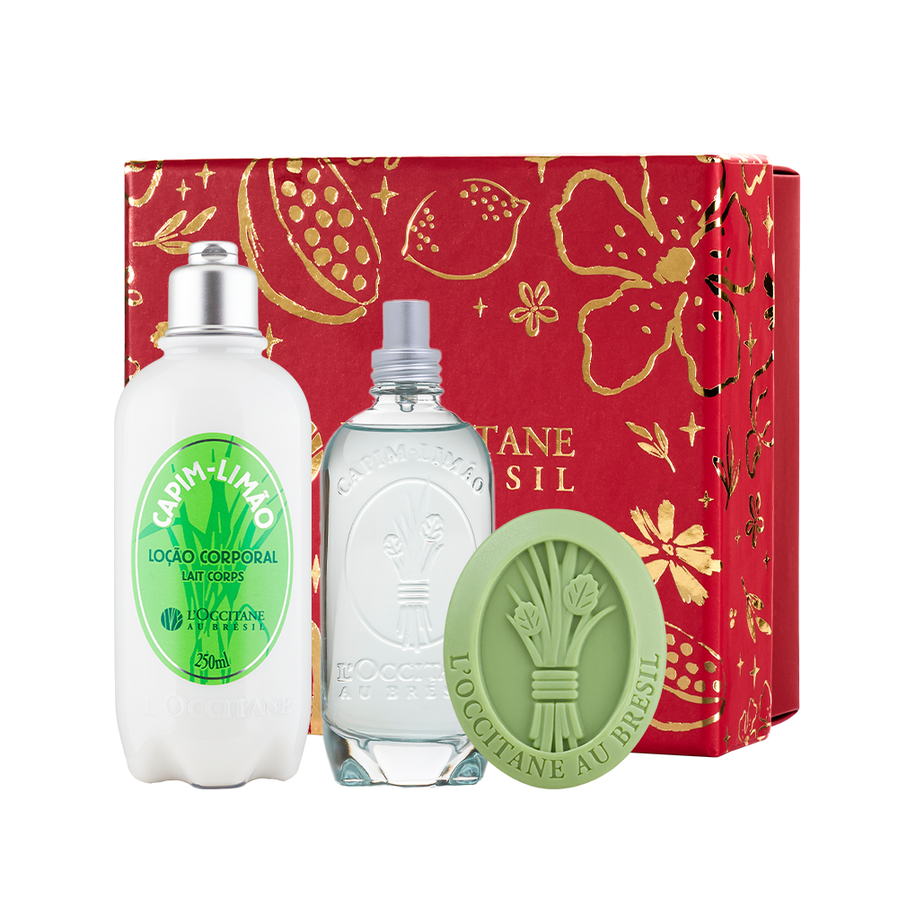 Presente Capim-Limão: Sabonete, Loção e Colônia