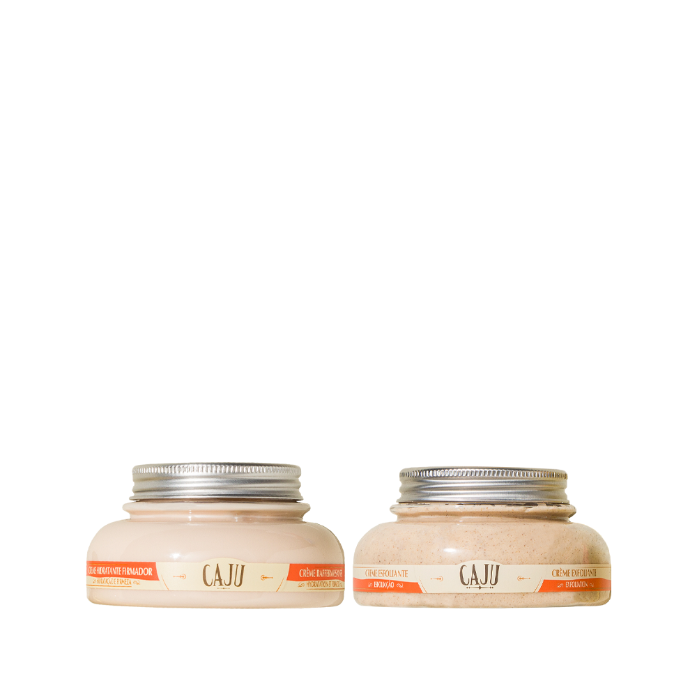 Combo Hidratação Caju: Creme Firmador e Esfoliante