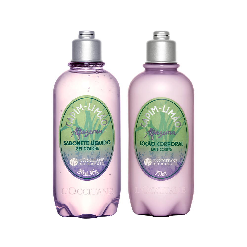 Rotina Banho e Hidratação Capim-Limão Alfazema