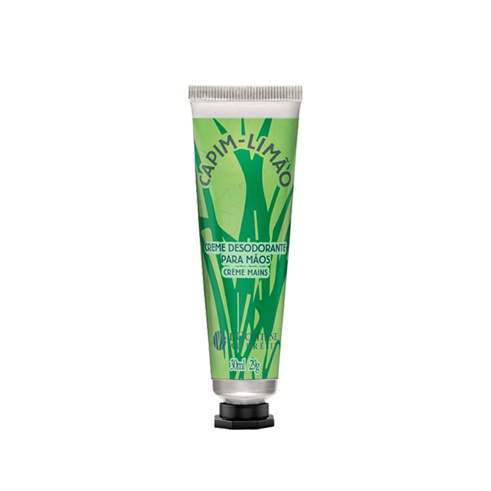 Vista 2 Creme Desodorante de Mãos Capim-Limão 30ml